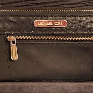 Michael Kors Black Wallet with Gold Accents